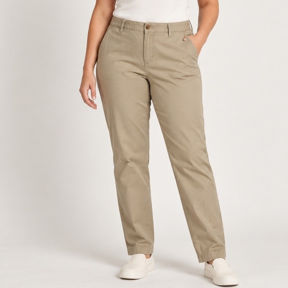 Womens Brown Stone Chino Pants Size 14T FGL35849SOT